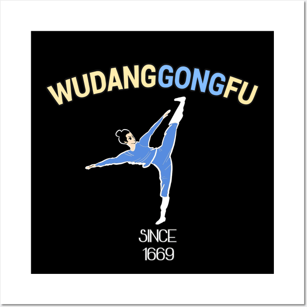 Wudang Kung Fu Kick Wall Art by ILYOart